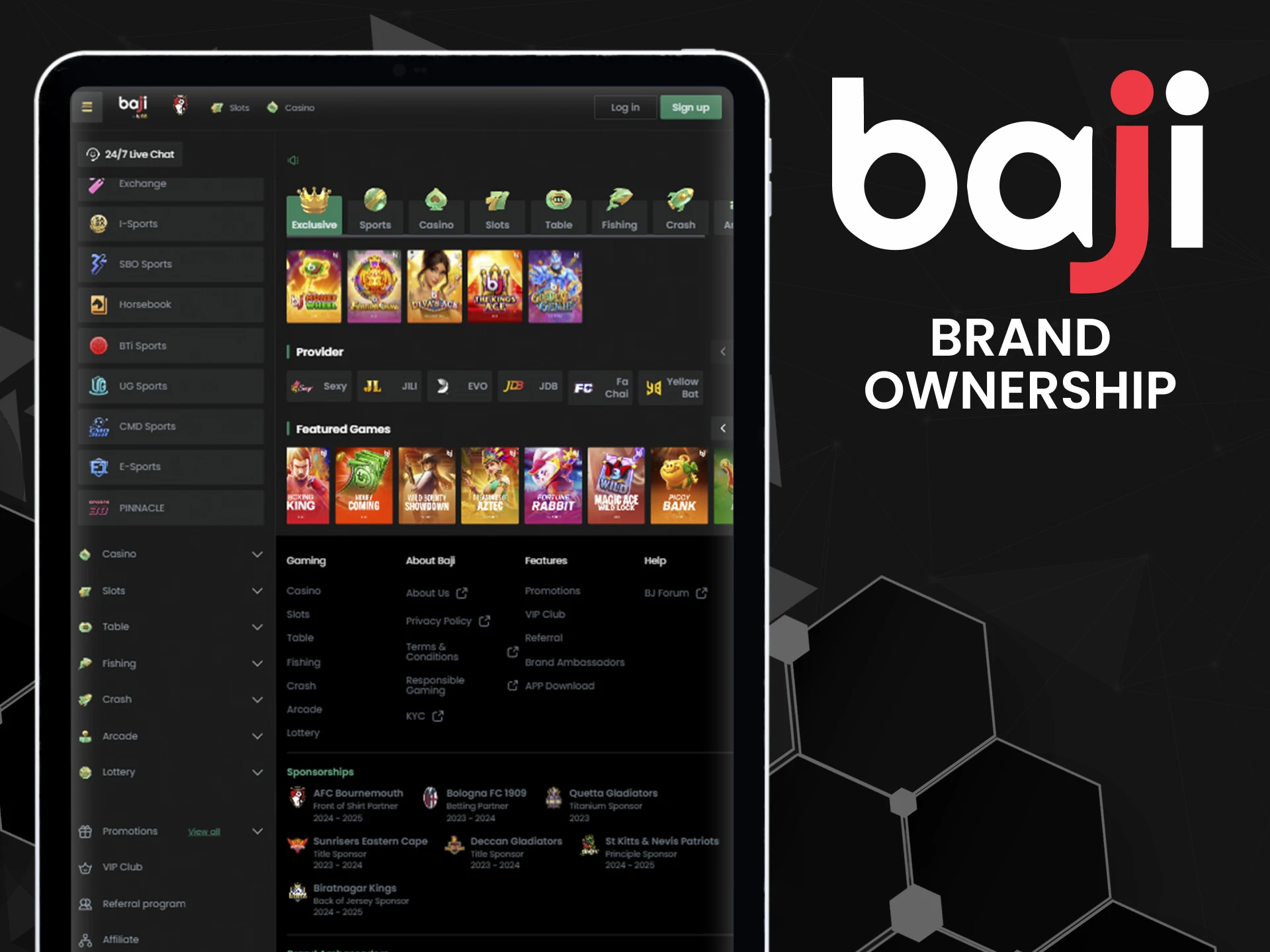 We will provide information about who owns the Baji brand.