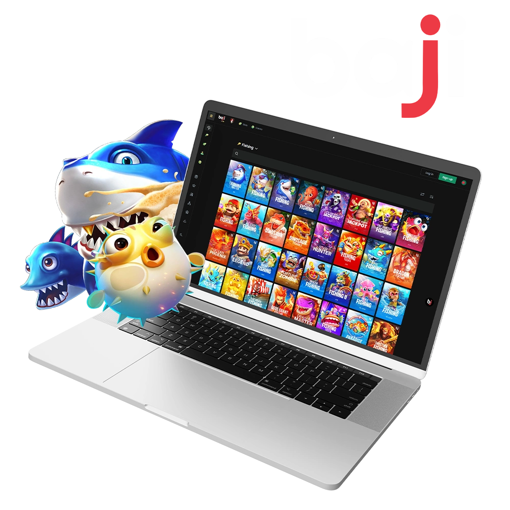 To play Baji games, select the fishing section.